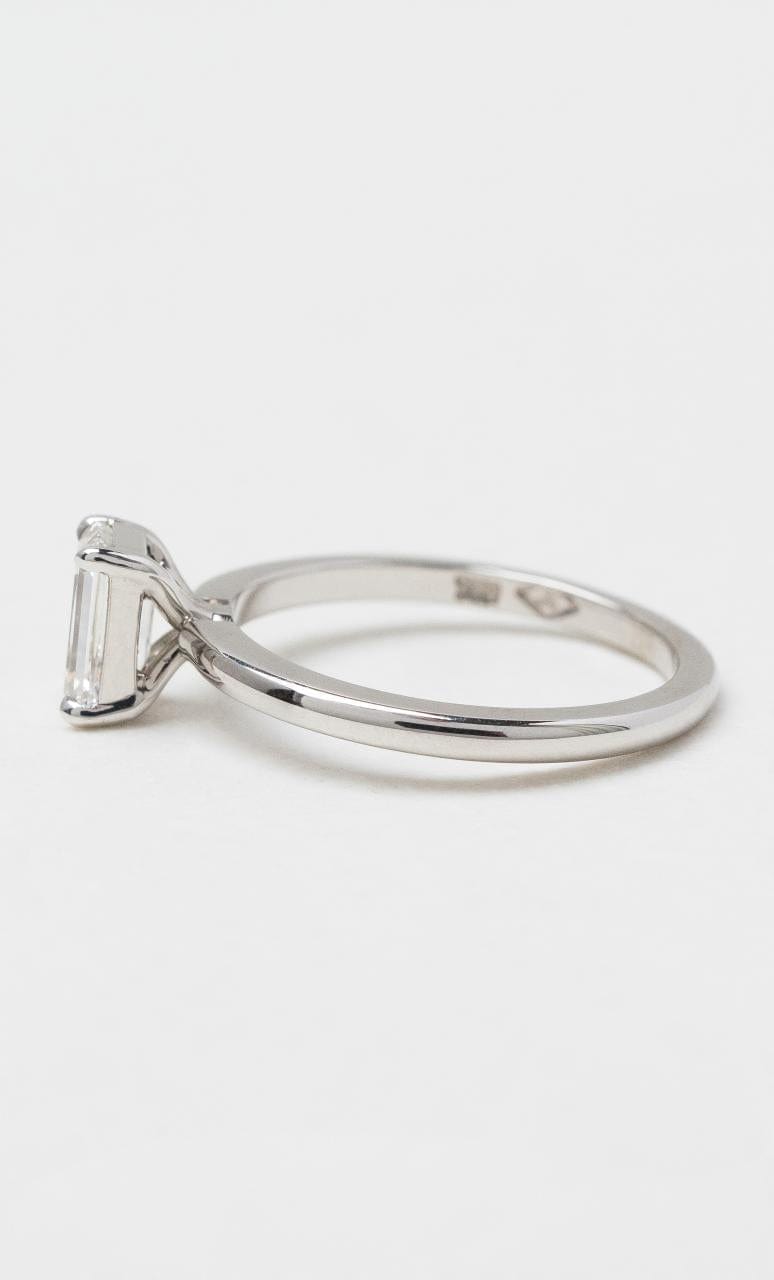 2024 © Hogans Family Jewellers 18K WG Emerald Cut Solitaire Diamond Ring