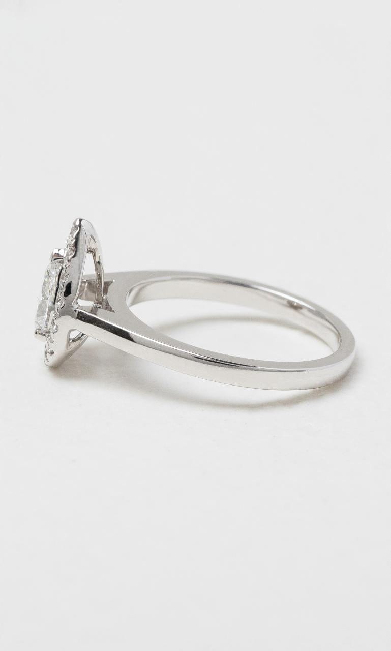 2024 © Hogans Family Jewellers 18K WG Pear Cut Diamond Halo Ring