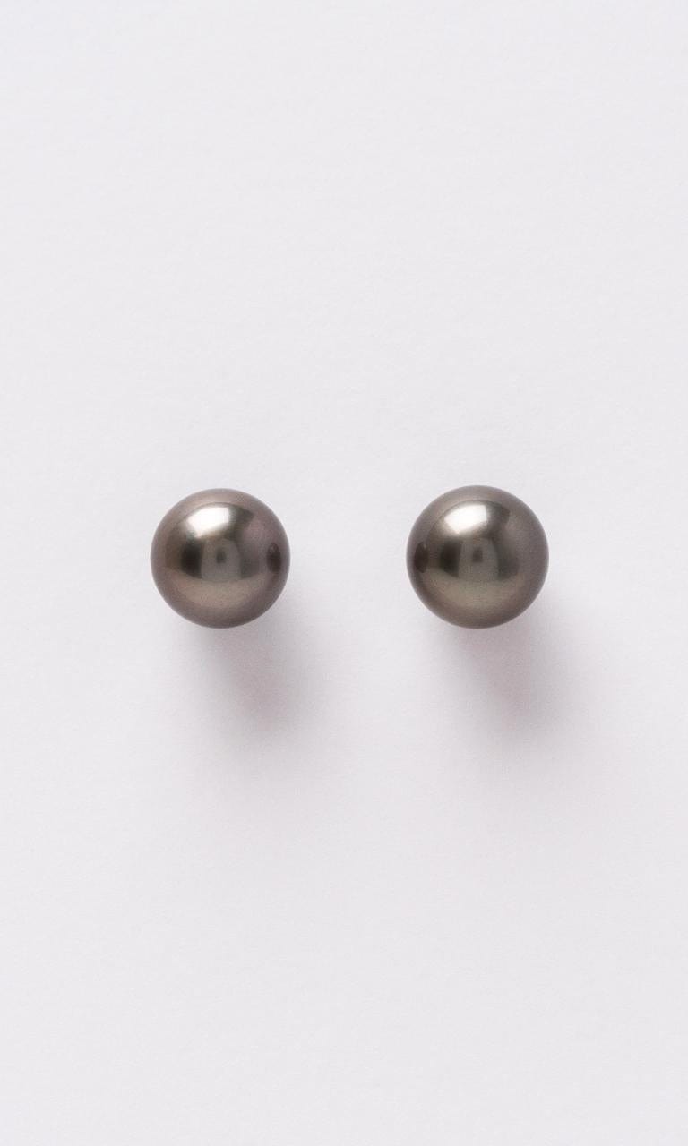 2024 © Hogans Family Jewellers 18K WG Tahitian Pearl Stud Earrings