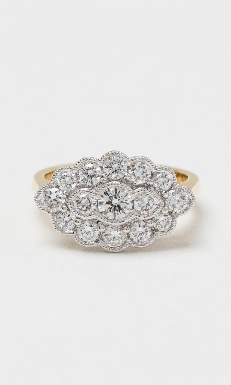 2024 © Hogans Family Jewellers 18K YWG Diamond Dress Ring