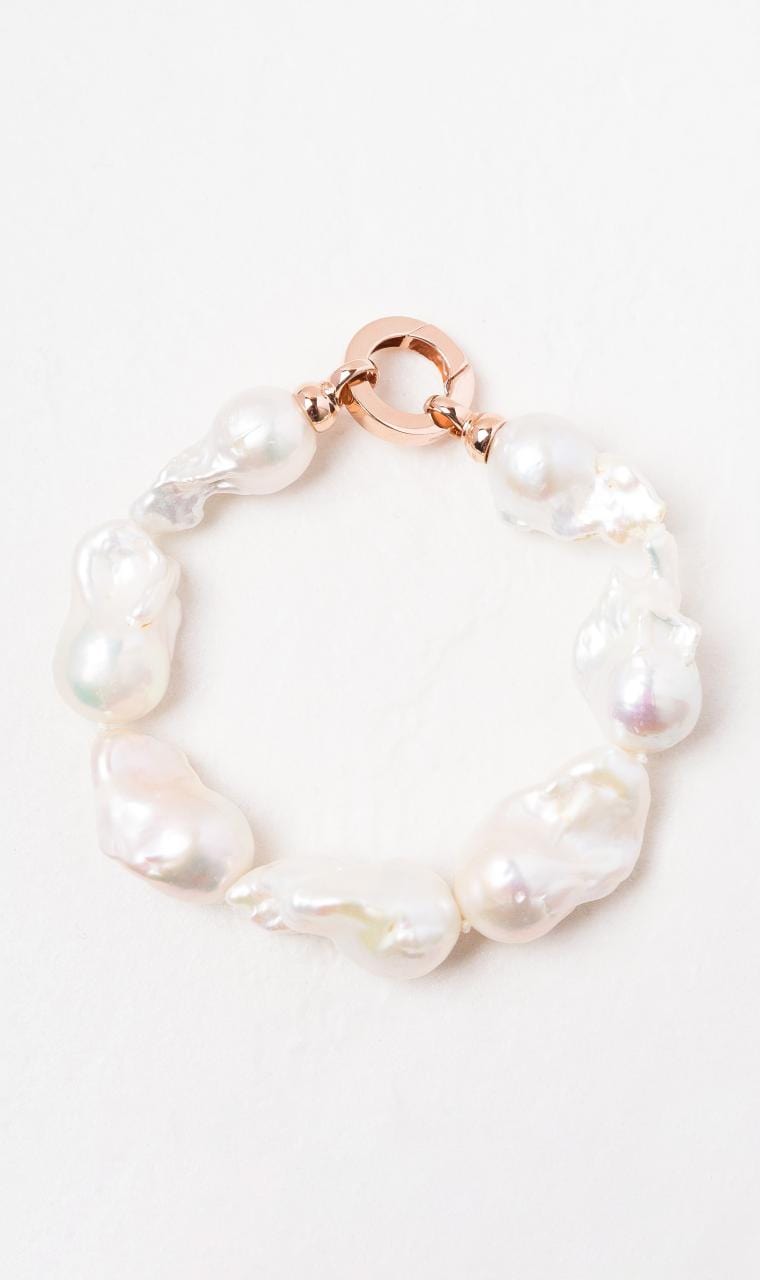 2024 © Hogans Family Jewellers 9K RG Baroque Pearl Bracelet