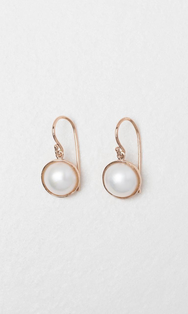 2024 © Hogans Family Jewellers 9K RG Mabe Pearl Drop Earrings