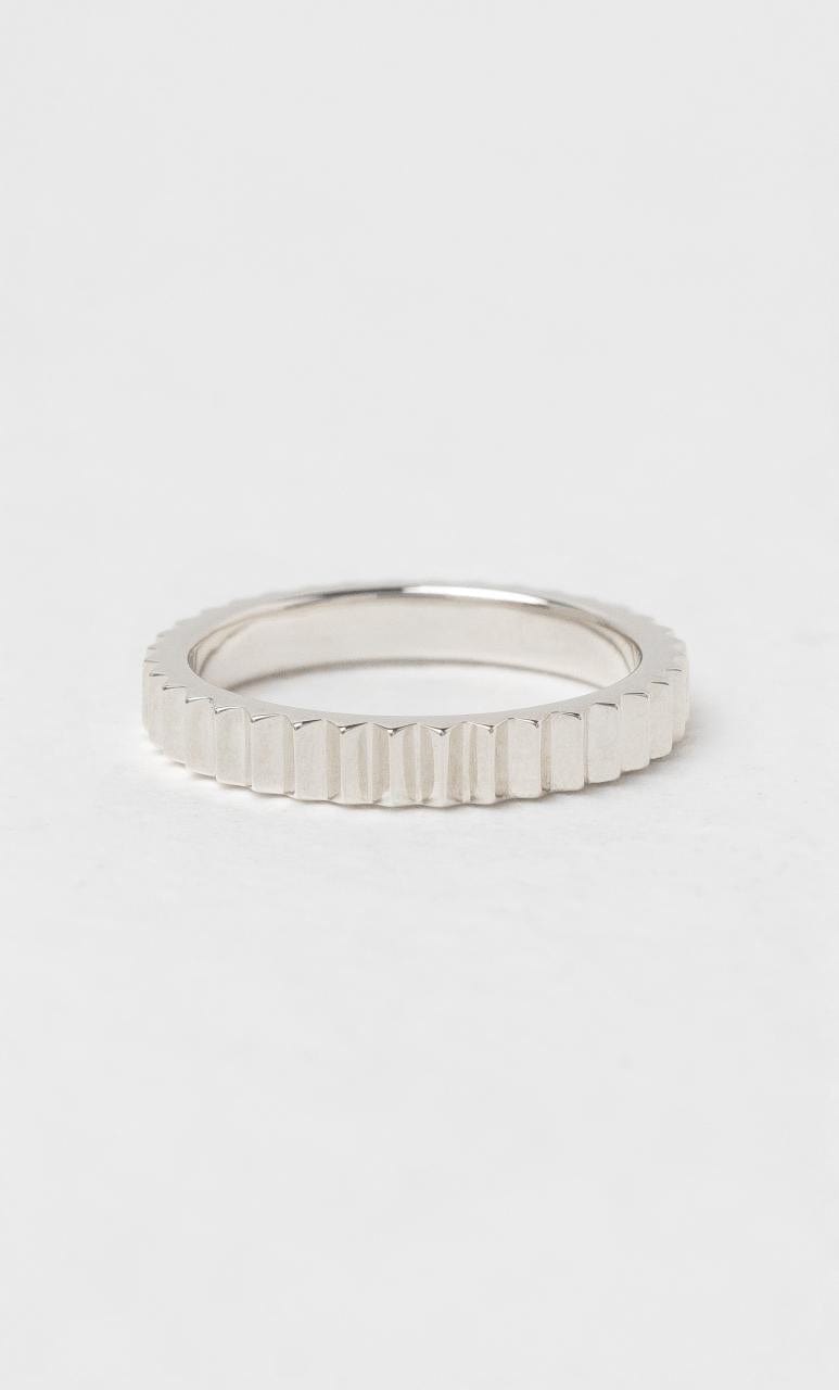 2024 © Hogans Family Jewellers 9K WG 2mm Ribbed Ring