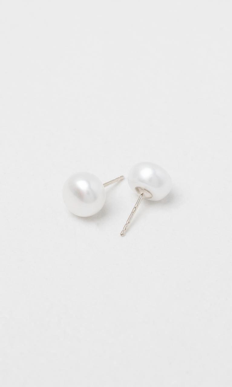 2024 © Hogans Family Jewellers 9K WG 7.5-8mm Freshwater Button Pearl Stud Earrings