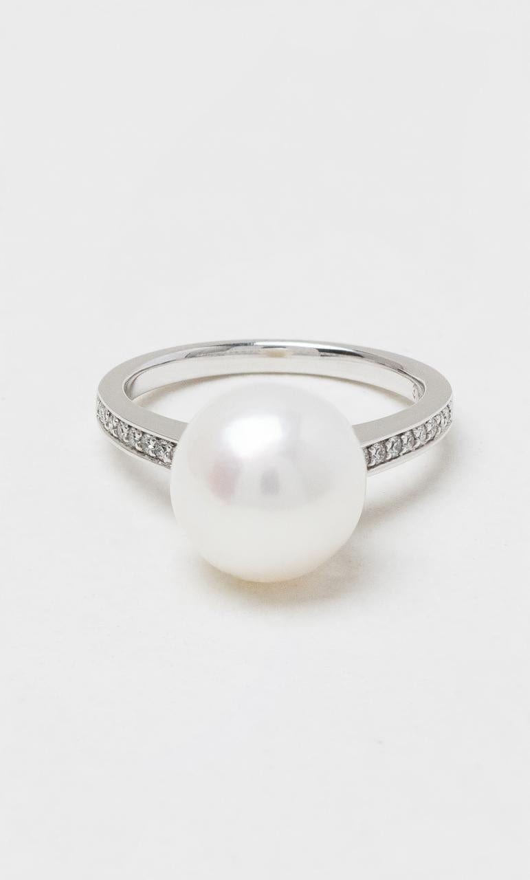 2024 © Hogans Family Jewellers 9K WG Freshwater Pearl & Diamond Ring