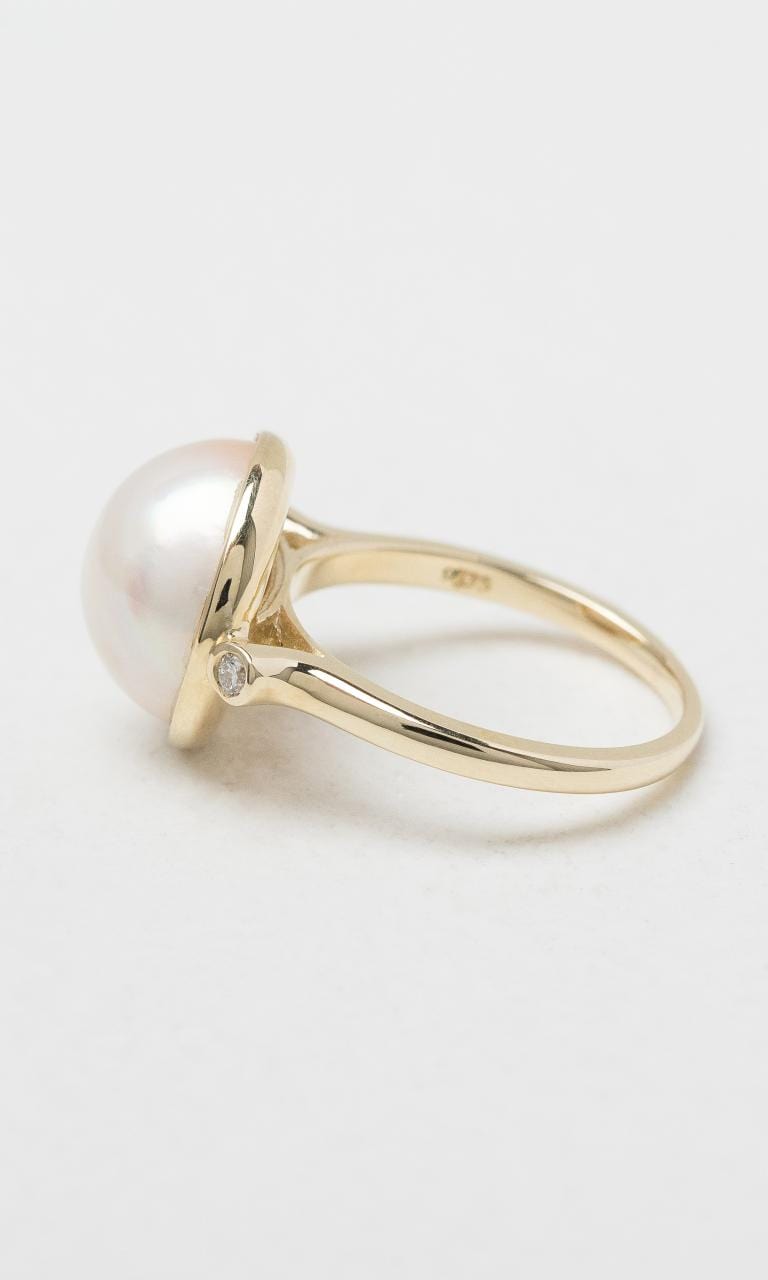 2024 © Hogans Family Jewellers 9K YG Mabe Pearl & Diamond Dress Ring