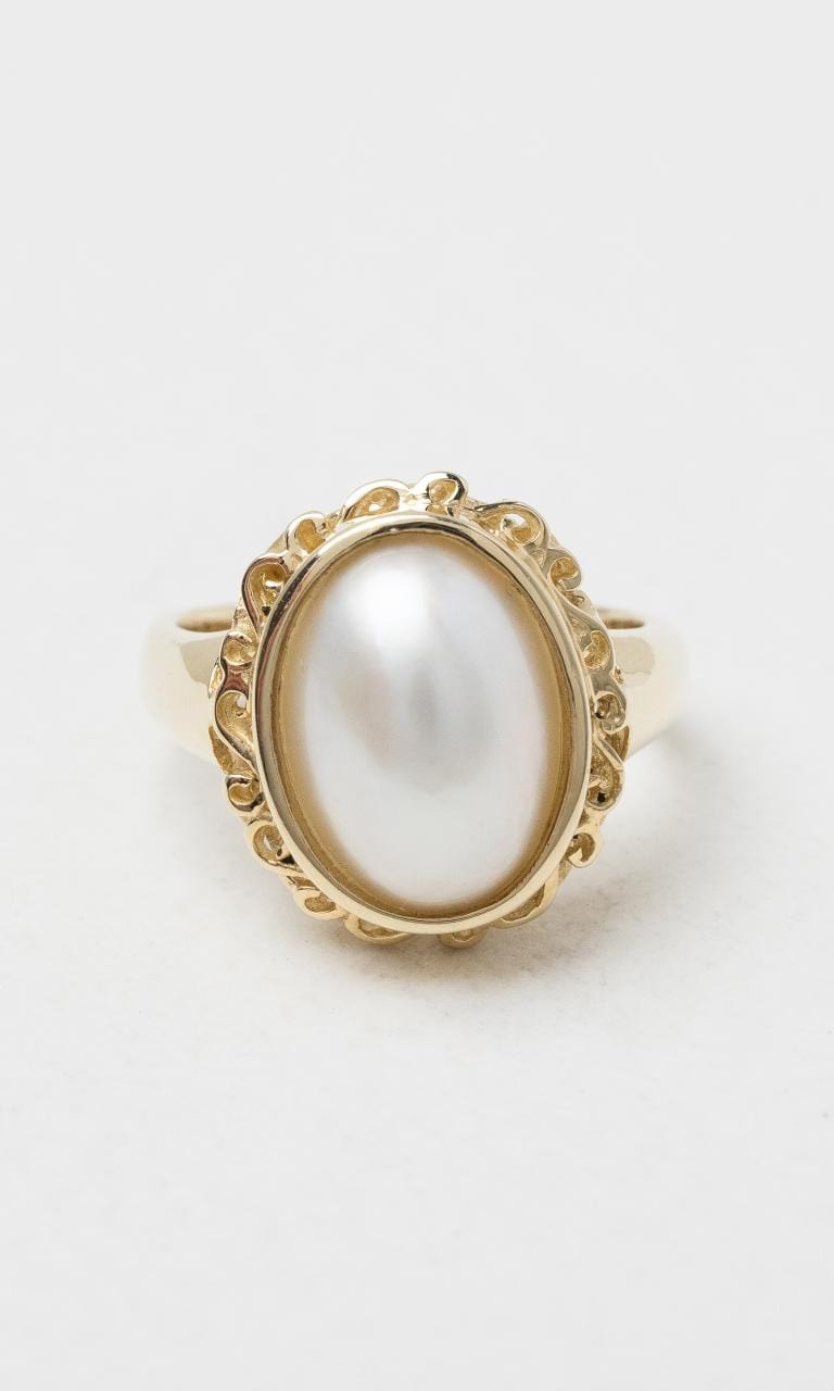 2024 © Hogans Family Jewellers 9K YG Mabe Pearl Swirl Dress Ring