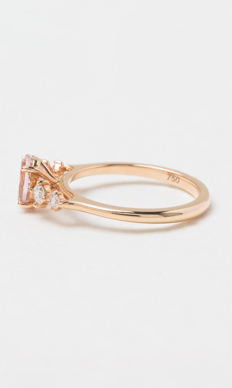 Hogans Family Jewellers 18K RG Oval Morganite Ring