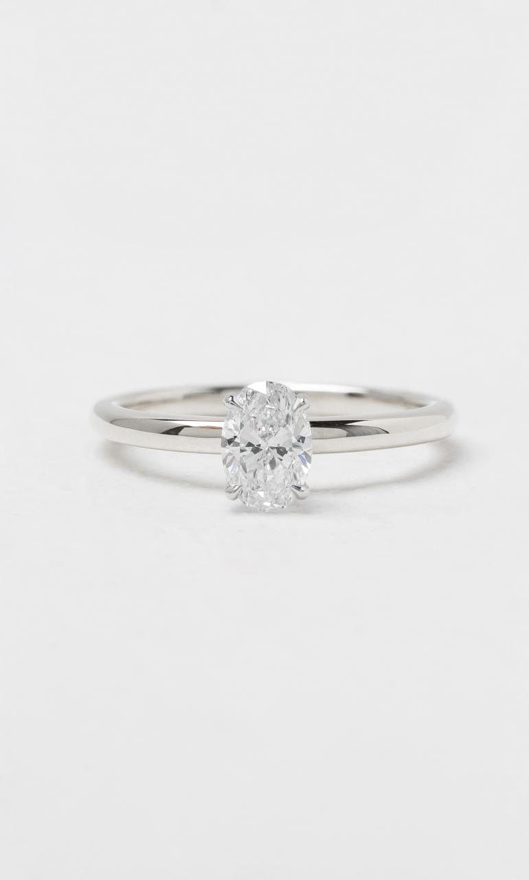 Hogans Family Jewellers 18K WG 0.50ct Oval Cut Diamond Solitaire Ring