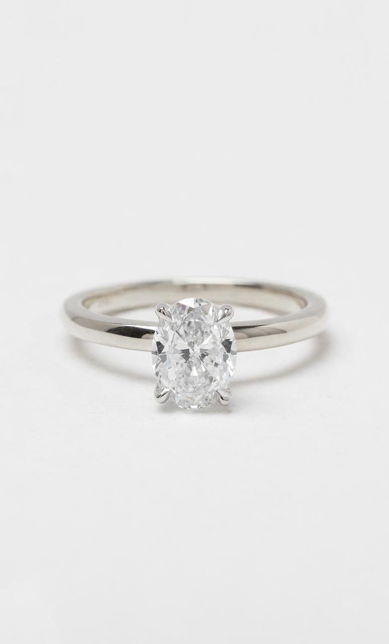 Hogans Family Jewellers 18K WG 0.90ct Oval Cut Diamond Solitaire Ring