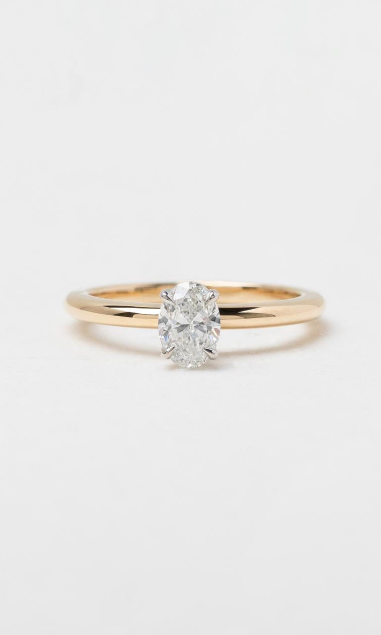 Hogans Family Jewellers 18K YWG 0.40ct Oval Cut Diamond Solitaire Ring