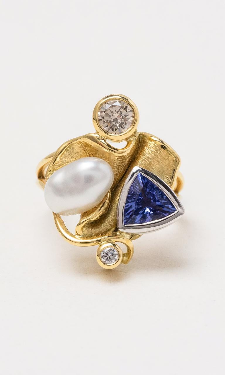 Tanzanite and on sale pearl ring