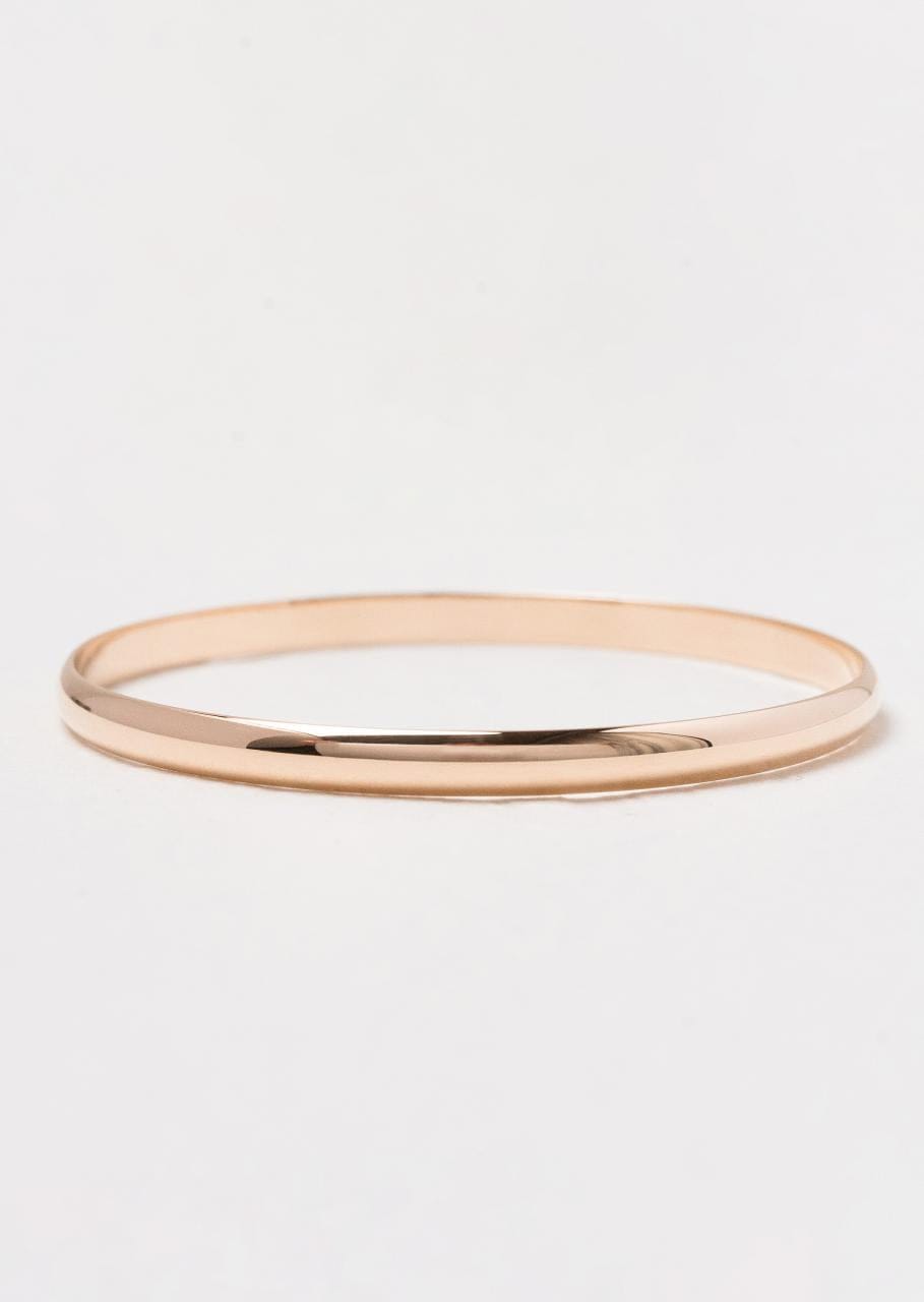 Hogans Family Jewellers 9K RG 5mm Solid Bangle