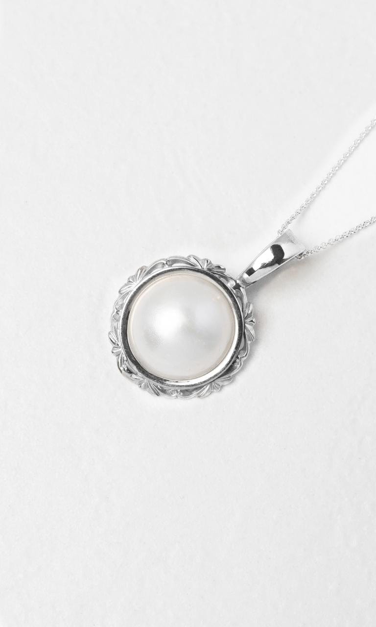 Hogans Family Jewellers 9K WG Mabe Pearl Enhancer Pendant