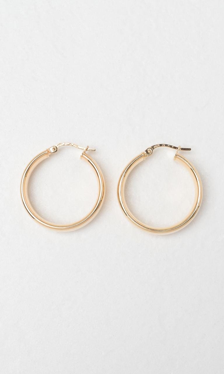 Hogans Family Jewellers 9K YG 20mm Hoop Earrings