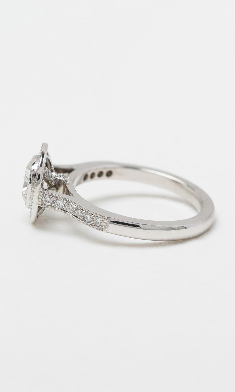 18K WG Cushion Cut Diamond Halo Ring