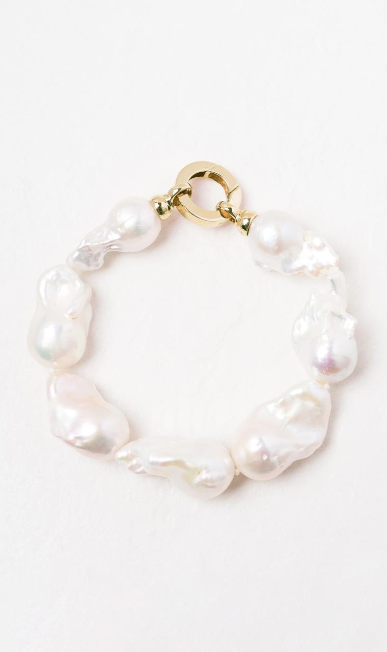9K YG Baroque Pearl Bracelet