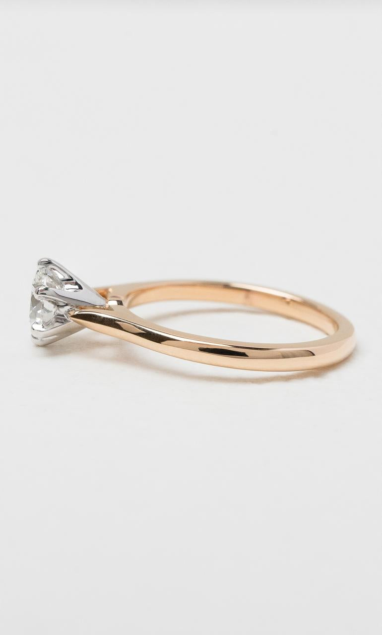 18K RWG Round Brilliant Solitaire Diamond Ring